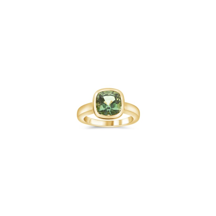 Bague Vaneste en or rose et tourmaline verte