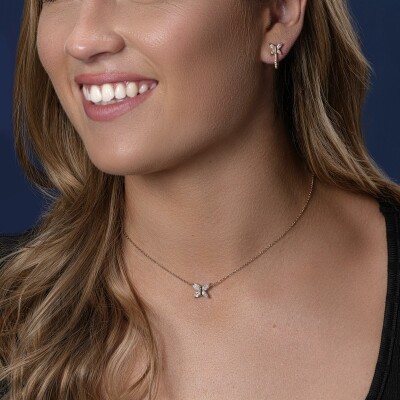 Boucles d'oreilles diamants or jaune