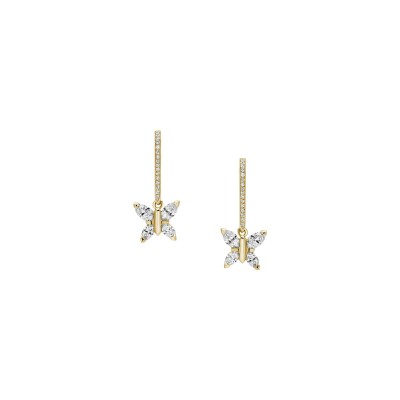 Dormeuses diamants or jaune