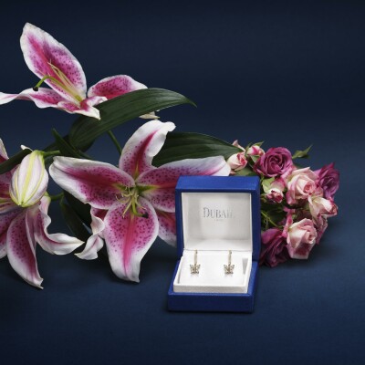 Dormeuses diamants or jaune