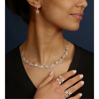 Dormeuses diamants or blanc