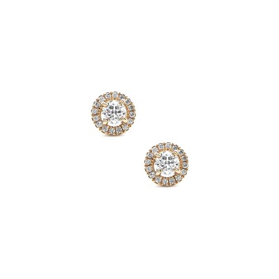 Diamond stud earrings rose gold
