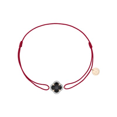 Bracelet Morganne Bello Victoria Diamants en or rose, onyx et diamants