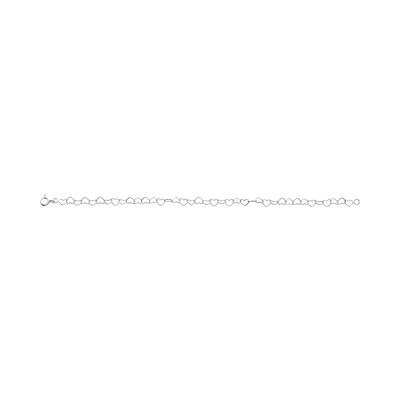 Bracelet en argent rhodié