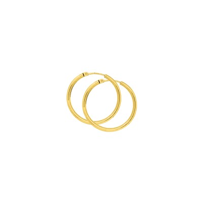 Boucles d'oreilles créoles en or jaune