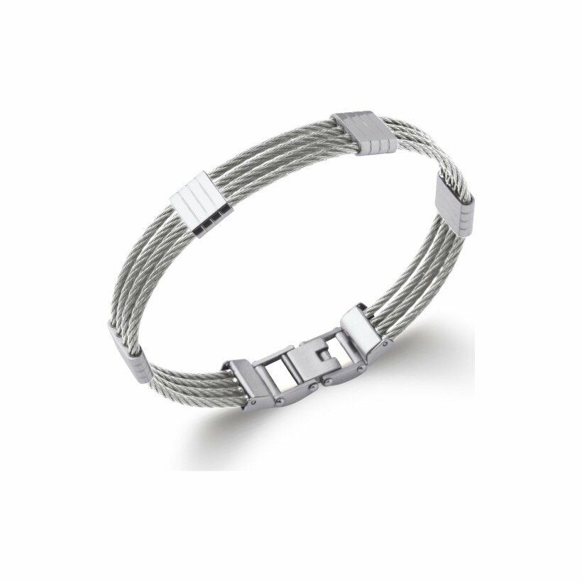 Bracelet jonc en acier, 66cm