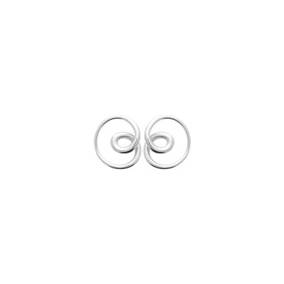Boucles d'oreilles en acier et pvd