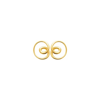 Boucles d'oreilles en acier et pvd