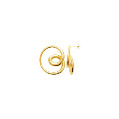 Boucles d'oreilles en acier et pvd
