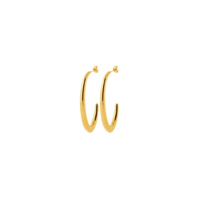 Boucles d'oreilles en acier et pvd