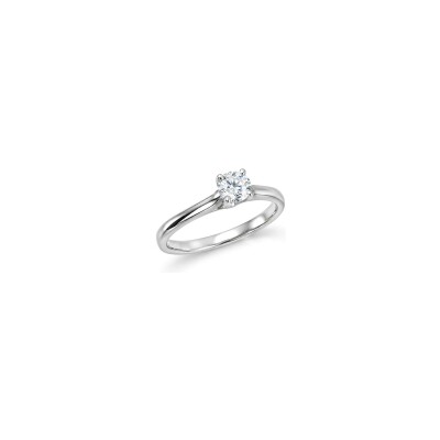 Solitaire BG Bruno en or blanc et diamant