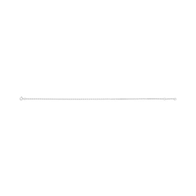 Chaîne de cheville en argent rhodié