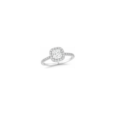 Solitaire BG Bruno en or blanc et diamants