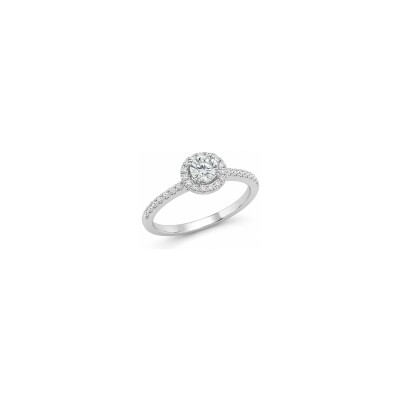 Solitaire BG Bruno en or blanc et diamants