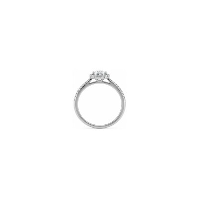 Solitaire BG Bruno en or blanc et diamants