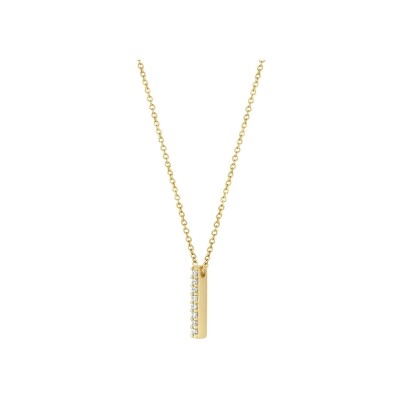 Collier Blush en or jaune et zircon