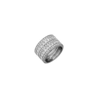 Veron Roques Sita ring, white gold and diamonds, size 53