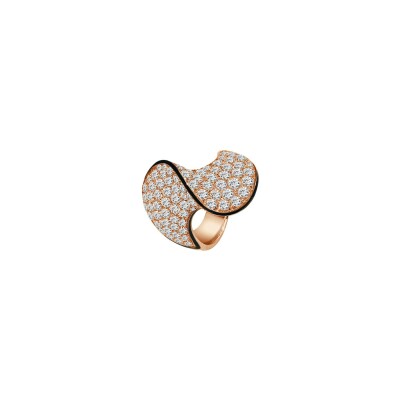 Veron Roques Volupte ring, rose gold and diamonds, size 54