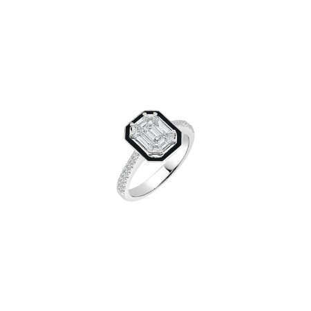 Bague Veron Roques 1930 en or blanc et diamants