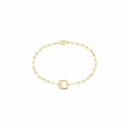 bracelet dinh van Impression en or jaune et nacre