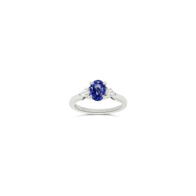 Bague Vaneste en or blanc, Saphir et diamants
