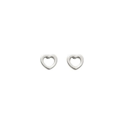 Boucles d'oreilles en argent rhodié