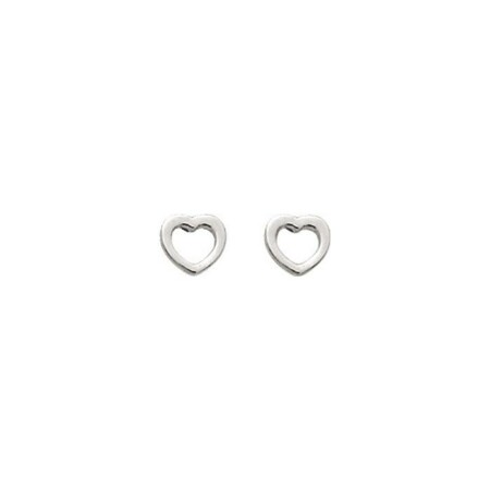 Boucles d'oreilles en argent rhodié