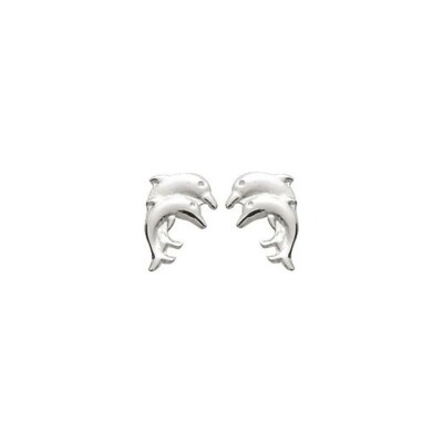 Boucles d'oreilles en argent rhodié