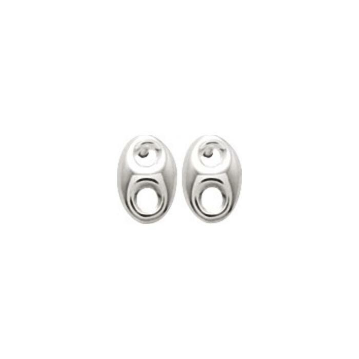 Boucles d'oreilles en argent rhodié