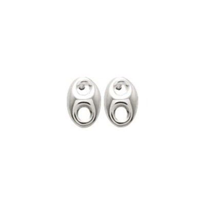 Boucles d'oreilles en argent rhodié