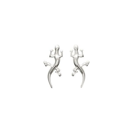 Boucles d'oreilles en argent rhodié