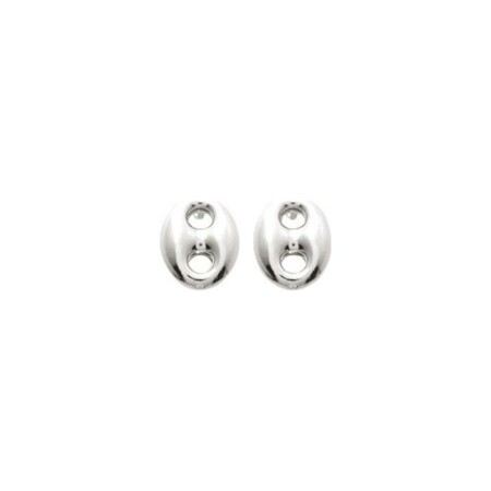 Boucles d'oreilles en argent rhodié