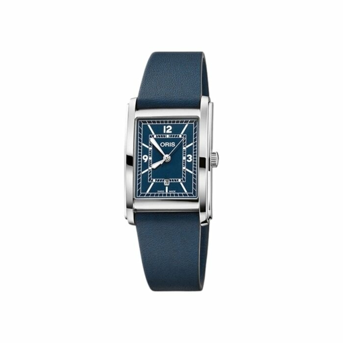 Oris Rectangular blue watch