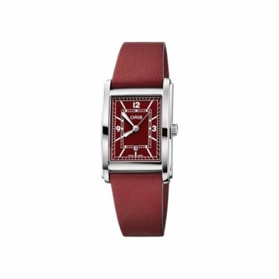 Montre Oris Rectangular Bordeaux