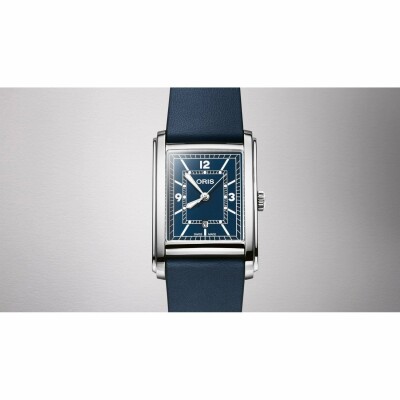 Montre Oris Rectangular bleue