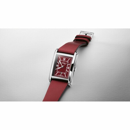 Montre Oris Rectangular Bordeaux