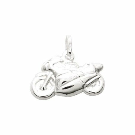 Pendentif moto en argent