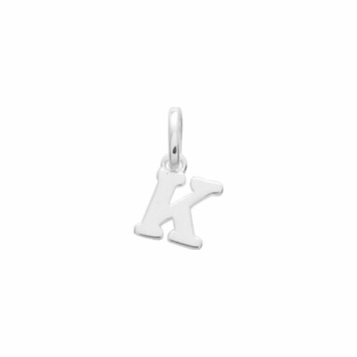 Pendentif en argent, lettre K