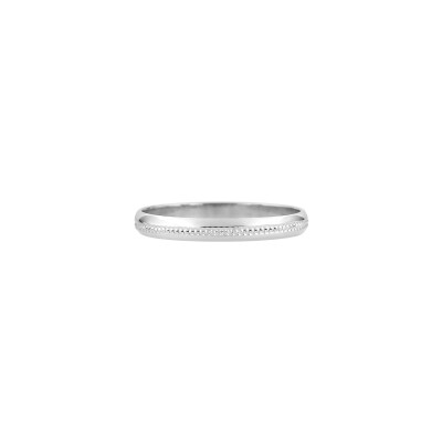 Alliance illusion en or blanc