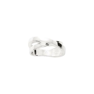 Bague en argent rhodié