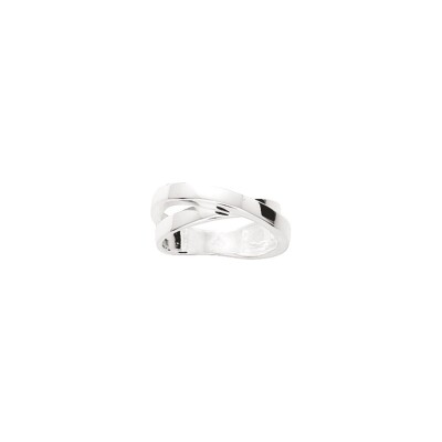 Bague en argent rhodié