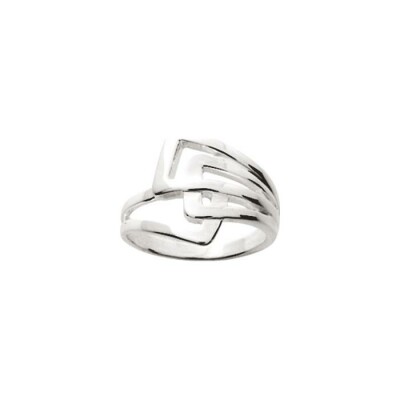 Bague en argent rhodié