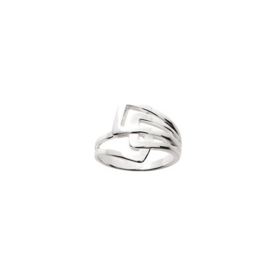 Bague en argent rhodié