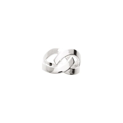 Bague en argent rhodié