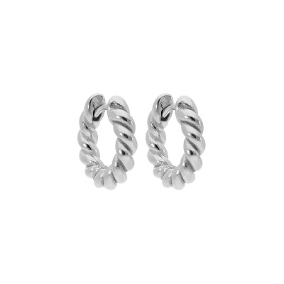 Boucles d'oreilles QUDO Canetra en acier