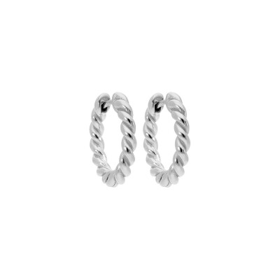 Boucles d'oreilles QUDO Canetra en acier