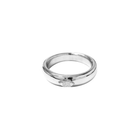 Bague Isabelle Barrier en or blanc et diamants, taille 53