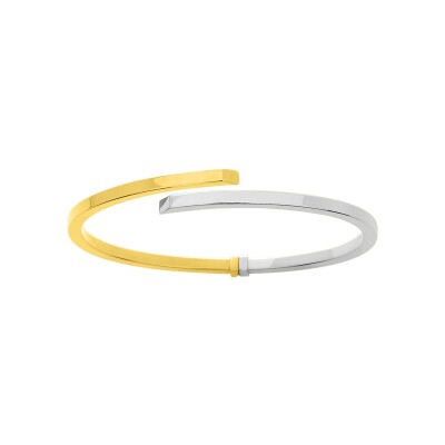 Bracelet Jonc en or jaune et or blanc