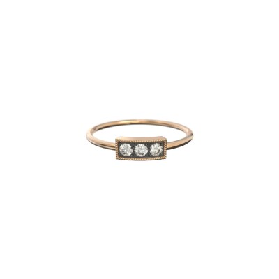 Bague Emmanuelle d'Ortoli Select en or rose et diamants