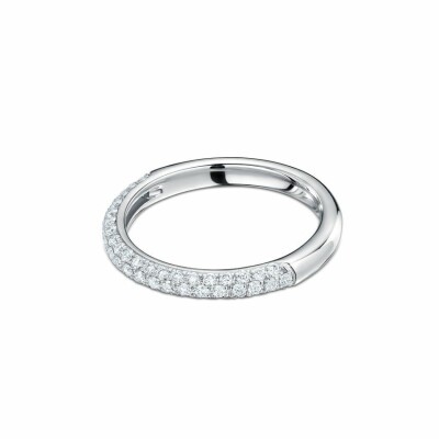 Alliance en or blanc et diamants de 0.33ct